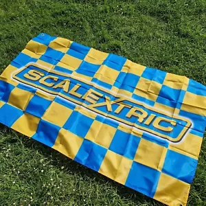 Large Scalextric Flag 150cm X 90cm (5ftx3ft) Race Track Mancave - Picture 1 of 3