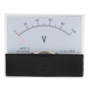 Analog Panel Voltmeter Spannungsmesser Messen Gauge Klasse 1.5 DC 0-100V - Bild 1 von 2