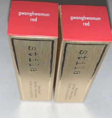 NEw STILA Shine Fever Lip Vinyl *Shade: Gwanghwamun RED AUTHENTIC - Lot Of 2 - Image 1 of 4