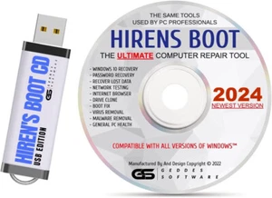 Hirens Boot CD USB NEW Version Computer Diagnostic Repair Data Recovery Boot CD - Picture 1 of 4