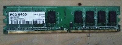 Ram DDR2 1GB PC2-6400 800mhz OCZ  - Immagine 1 di 2