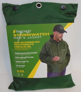 Frogg Toggs XL / XXL Para hombres Chaqueta de Lluvia Reloj de Tormenta Chaqueta Verde Dri 2 PORE Gen - Imagen 1 de 7
