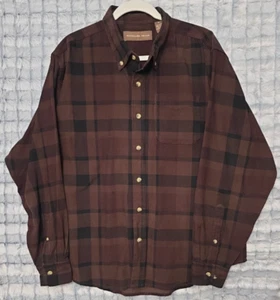 Chemise décontractée homme Woodland Trail marron à carreaux et velours côtelé boutonnée XL - Photo 1/3