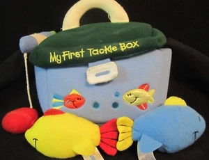 Gund Baby Play Soft Collection Mi primera caja de aparejos caña de pesca 2 peces - Imagen 1 de 5