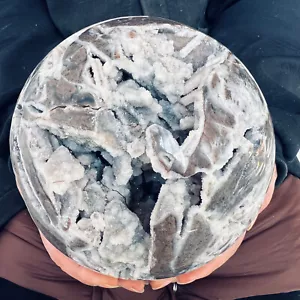 10,78 Pfund TOP Natürlicher Sphalerit Geode Quarz Kugel Handgeschnitzt Kristallkugel - Bild 1 von 13