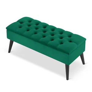 Sitzbank mit Stauraum HANDGEMACHT Getufted Polsterbank Truhenbank Sitzbank - Bild 1 von 6