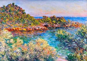 1696 - Landscape Near Monte Carlo By Claude Monet - Giclee Fine Art Print - Picture 1 of 2