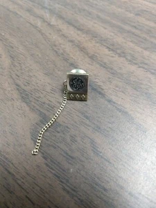 GE General Electric service pin brooch 3 diamond 15 years of service - Picture 1 of 3