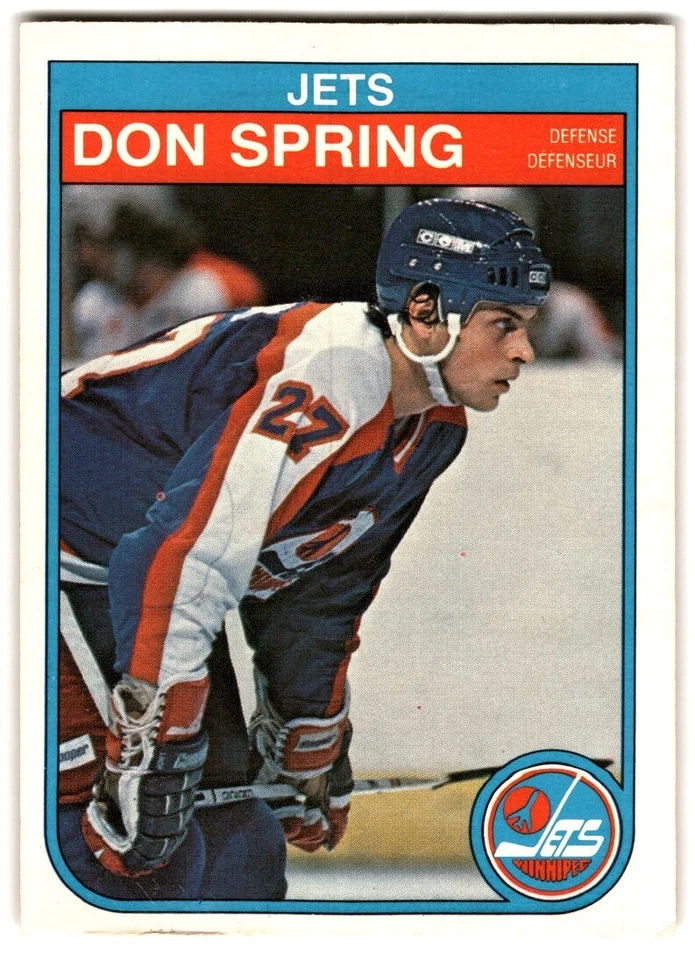 1982-83 O-Pee-Chee Don Spring #392 Winnipeg Jets - Image 1 of 2