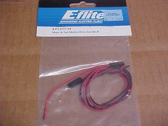 E-FLITE EFLH1134 = MAIN & TAIL MOTOR WIRE SET: BCP  (NEW) - Image 1 of 1