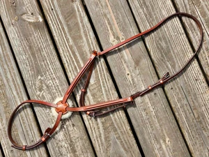 CWD Plain Raised Brown Tan Padded Figure 8 Nasenriemen Caveson - Size 3 Full - Neu ohne Etikett - Bild 1 von 7