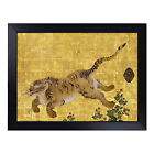 Leaping Tiger By Hashimoto Gaho Lap Tray Cushioned Bean Bag Padded Dinner Desk