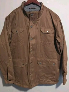 Orvis Mens Dark Brown Gray Quilt Insulated Field Jacket Sz 2XL - Picture 1 of 7