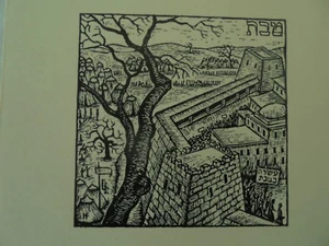 Hermann Fechenbach. Original Wood Engraving - Picture 1 of 1