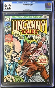 UNCANNY TALES #1 MARVEL COMICS CGC 9.2 ¡CALIFICADO OWW! BRONCE AGE HORROR! - Imagen 1 de 2