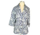 Anthropology Grand and Greene Women's Linen/Cotton Paisley Button down Size Smal