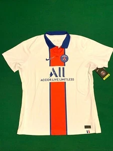 New! Womens XL NIKE PARIS SAINT-GERMAIN 2020-21 AWAY SLIM-FIT SOCCER JERSEY - Picture 1 of 6