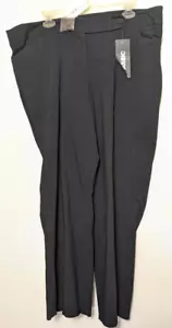 Pantaloni nuovi Lane Bryant Career Flat Front neri taglia 18p 18 Petite - Foto 1 di 5