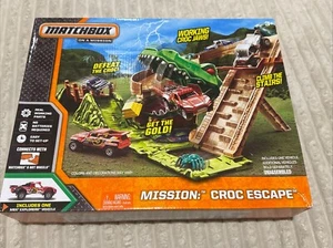 Matchbox Mission Croc Escape Play Set Adventure Set New INCLUDES 1 VEHICLE - Picture 1 of 3