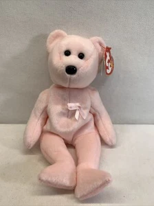 TY Beanie Baby - Heilung den rosa Bären (9 Zoll) - Neu mit Etikett Stofftier Spielzeug - Bild 1 von 2
