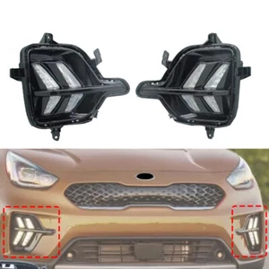 1Pair Front Bumper DRL LED Daytime Running Light Fog Lamp For Kia Niro 2020-2022 - Foto 1 di 5