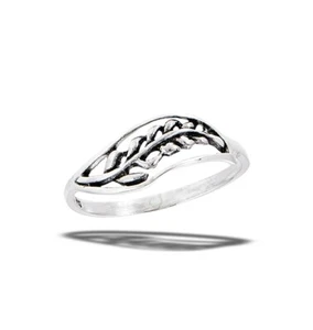 Sterling Silver Leaf Cluster Ring - Picture 1 of 1
