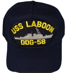 USS LABOON DDG-58 SHIP HAT - NAVY BLUE - Veteran Owned Business - Picture 1 of 1