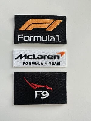3 Pack Ultimate F1 Patch combo  MC LAREN FORMULA ONE F1 RACING Iron-on PATCHES - Image 1 of 2