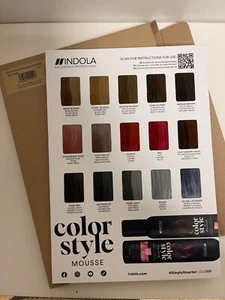 Indola Color Styling Farbkarte Aufsteller Colorboard Neu OVP - Bild 1 von 2