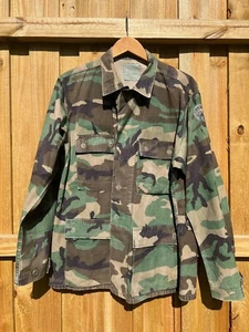 US Military Woodland Camouflage Pattern Shirt/Coat Reg. Med. - Picture 1 of 8