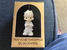 NIB Vintage 1985 Precious Moments Ornament "May Your Christmas Be Delightful"