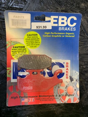 Prateleira de pastilhas de freio 2006-10 Can AM OutlanderEBC FA317X ATV prateleira Can-AM #22 - Imagem 1 de 2