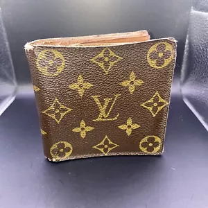 Louis Vuitton Monogram Portefeiulle Marco Bifold Geldbörse Braun Hellbraun - Bild 1 von 16