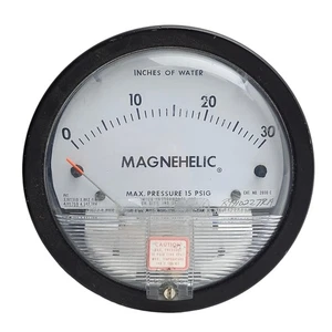 Dwyer 2030C Magnehelic Differential Pressure Gauge, 0-30in Water, 15psi, 1/8NPT - Picture 1 of 6
