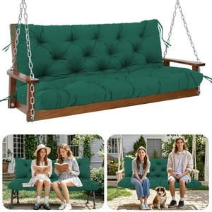 Outdoor Swing Cushions 2-3 Seat Replacement Waterproof Porch Swing Cushions 6... - Picture 1 of 8