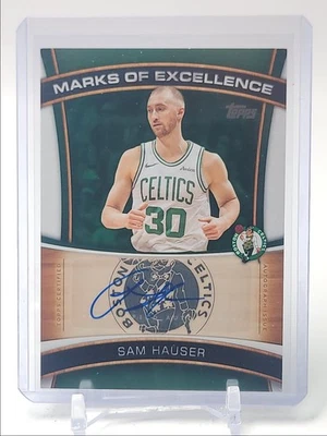 SAM HAUSER 2025-26 TOPPS MARKS OF EXCELLENCE AUTOGRAPH BASE AUTO Q2371 - Image 1 of 2