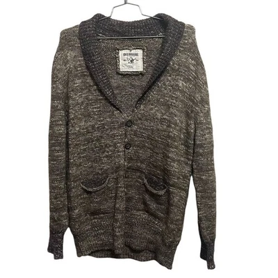Cárdigan True Religion Para Hombres 3XL Multicolor Mezcla de Lana Chal Cuello Tejido Suéter Foto 1 de 4