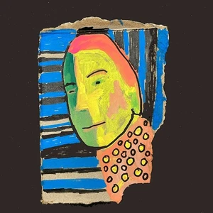 Portrait Painting Man Bezzie Pal Friend Buddy Chap Naive Outsider Art Miz Katie - Picture 1 of 13