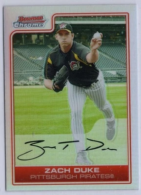 2006 Bowman Chrome Refractor #58 Zach Duke - Image 1 of 2