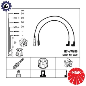 IGNITION CABLE KIT 0939 FOR VW CARAVELLE/III/Bus/TRANSPORTER GOLF/�/Cabriolet - Picture 1 of 12