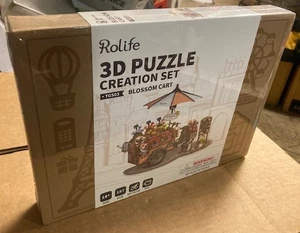 RoLife 3D Holzpuzzle Blütenwagen Zum Selbermachen Handwerk Dekor Kit  - Bild 1 von 1