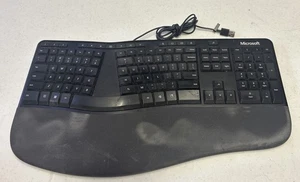 Microsoft Tastiera Meccanica Ergonomica Full Size USB Cablata Nera Modello 1878 - Foto 1 di 6