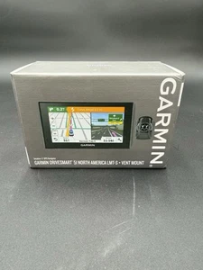 Garmin DriveSmart 51 N America LMT-S 5" GPS Navigator Unit W/Mount Bundle - Picture 1 of 4