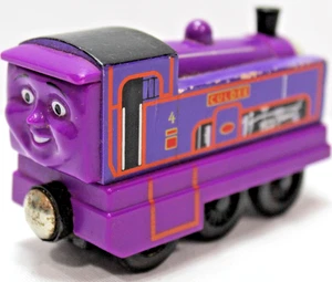 Culdee Thomas & Friends tren de madera tanque motor dos caras púrpura 2003 - Imagen 1 de 22