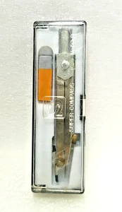 Vintage Drafting Compass w/ Pencil Leads ~Case Is 4¼" Tall ~Excellent Condition - Picture 1 of 2