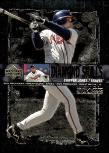 2000 Upper Deck Black Diamond Rookie Edition #S2 Chipper Jones Diamond Skills - Bild 1 von 2