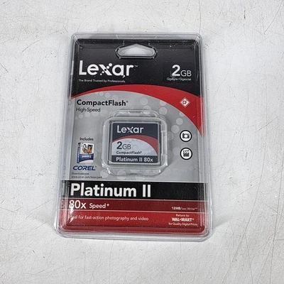 Lexar Compact Flash Platinum II 2GB 80x Speed Memory Card - Image 1 of 2