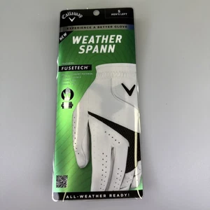 Callaway Weather Spann weiß Allwetter Golfhandschuh - Herren Linkshand Größe Small - Bild 1 von 4