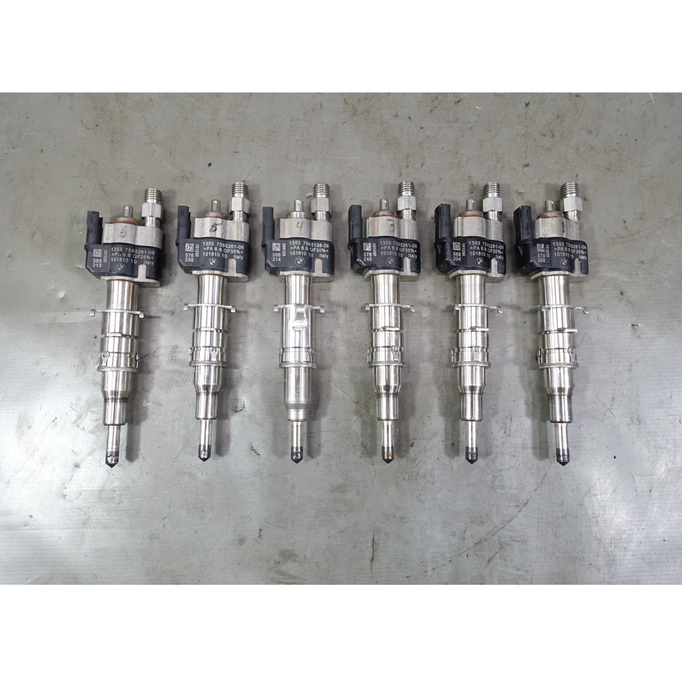 BMW N54 N63 2007-2015 juego de 6 inyectores directos de combustible índice 8/6 135i 335i 550i OEM Foto 1 de 4