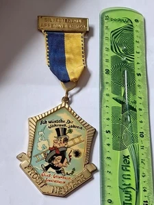 Appenweier Ortenaukr BW Schornsteinfeger mit Glücksschwein tragbare Plak. 1975 - Bild 1 von 2